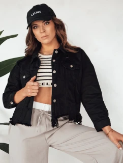 Dámská oversize džínová bunda MOLI černá FashionStreet TY4132