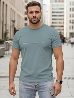 Pánské bavlněné tričko s nápisem „Whatever petrol“ od FashionStreet NX5128R