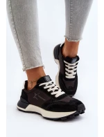 Dámské kožené tenisky Big Star NN274963 Černé