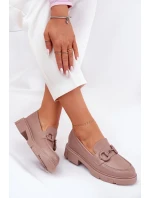 Dámské Mokasíny Eko Kůže S Ozdobným Detalem Khaki Seftass
