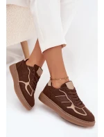 Nízké dámské tenisky hnědé Brenelle