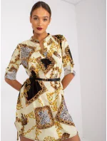 Šaty DHJ SK 5766AB 6.76 světle žlutá