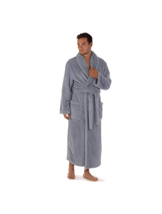 Unisex župan Lilly a JACK extra se šálovým límcem - 2120 5456 modrošedá - Vestis Unisex župan Lilly a JACK extra se šálovým límcem - 2120 5456 modrošedá - Vestis