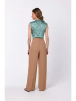 S331 Halenka bez rukávů - béžová S331 Halenka bez rukávů - béžová