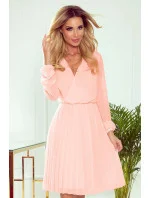 Dámské šaty 313-2 Světle růžová - Numoco Dámské šaty 313-2 Světle růžová - Numoco