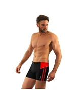 Plavecké boxerky 384 černo-červené - Sesto Senso