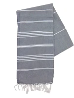 The One Towelling Hamam Sultan Hamam ručník "Sultan" 48.1019 anthracite/white The One Towelling Hamam Sultan Hamam ručník "Sultan" 48.1019 anthracite/white