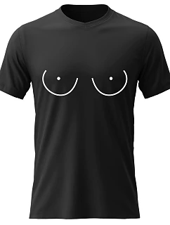 Pánské bavlněné tričko s potiskem - PRSA (MALÁ) - černé