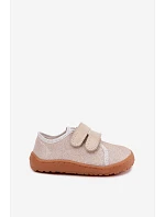 Dětské barefoot pantofle Froddo Canvas G1700440-1 Zlaté Dětské barefoot pantofle Froddo Canvas G1700440-1 Zlaté