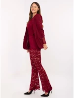 Kalhoty MI SP K69 3.21P bordó