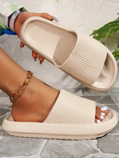 MISSWALK beige FashionStreet dámské žabky ZY0967