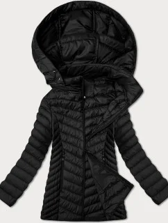 Lekko ocieplana damska kurtka pikowana plus size J Style czarna (16M9265-392)