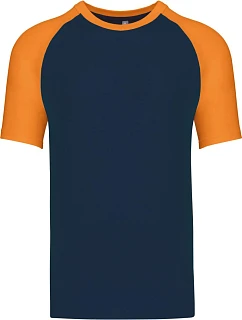 Kariban K 330 Baseballové tričko 20.K330 navy/orange
