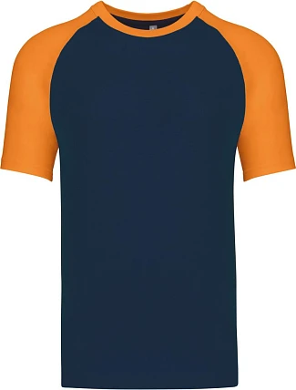 Kariban K 330 Baseballové tričko 20.K330 navy/orange Kariban K 330 Baseballové tričko 20.K330 navy/orange