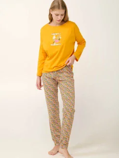 Vamp - Bavlněné dámské pyžamo s květinovým potiskem 21926 - Vamp