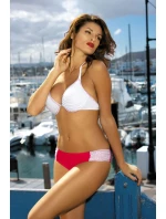 Plavky Miranda Bianco-Ginger M-215 bílo-červené (171) - Marko Plavky Miranda Bianco-Ginger M-215 bílo-červené (171) - Marko