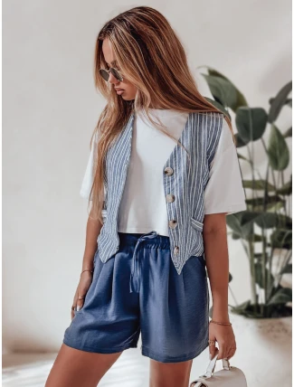 Dámské šortky RELAX TIME modré FashionStreet SY0459 Dámské šortky RELAX TIME modré FashionStreet SY0459