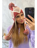 Dámská klapka na uši Eunika K322 červená Dámská klapka na uši Eunika K322 červená