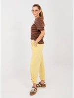 Kalhoty MI SP P6224.71 světle žluté
