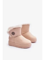 Dětské sněhule zateplené kožešinou Béžová Big Star Dětské sněhule zateplené kožešinou Béžová Big Star