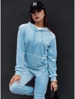 Dámský velurový komplet RELAX FIT blue FashionStreet AY1071