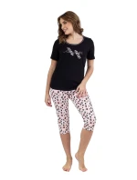 Dámské pyžamo 689 black - REGINA