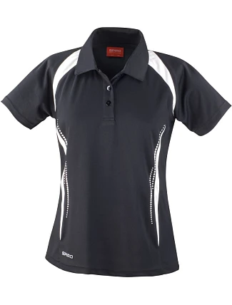 Spiro S 177F Dámské týmové piqué polo 29.177F black/white Spiro S 177F Dámské týmové piqué polo 29.177F black/white