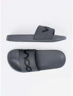 Klasické šedo-stříbrné dámské  nazouváky na plochém podpatku