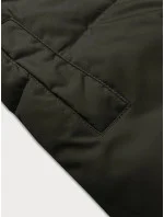 Oboustranná dámská vesta typu "beránek" v army barvě J Style (16M9166-136)