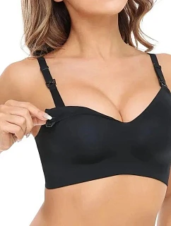 Těhotenská a kojící podprsenka Momcozy YN21, černá, velikost 2XL