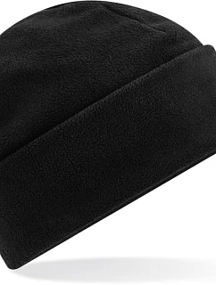 Beechfield B 243R Fleecová čepice s manžetou "Recycled" 53.243R black