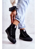 Dámské vysoké tenisky Cross Jeans JJ2R4055C černá Dámské vysoké tenisky Cross Jeans JJ2R4055C černá