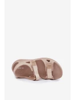 Dámské Pěnové Sandály Na Platformě Big Star RR274A515 Béžové