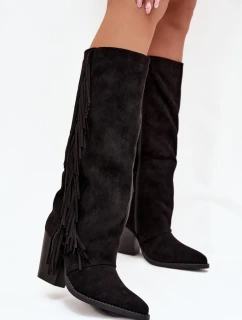 Kozačky na podpatku  model 218092 Step in style