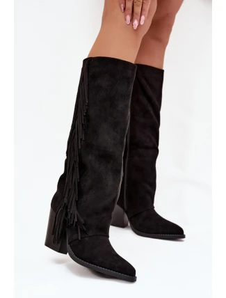 Kozačky na podpatku model 218092 Step in style Kozačky na podpatku model 218092 Step in style