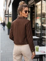 FashionStreet dámská semišová krátká hnědá bunda TY5661