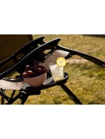 SKLÁDACÍ MULTIFUNKČNÍ ZAHRADNÍ LEHÁTKO SE STŘÍŠKOU 173X52/65X110CM HNĚDÉ