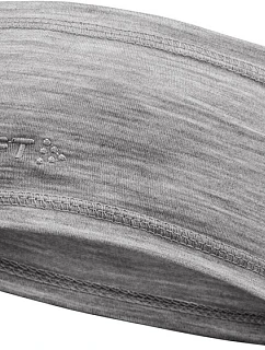 Craft Corporate Essence Wool Headband Čelenka z merino vlny 81.6633 grey melange