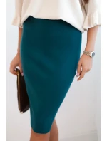 Dámská sukně z elastického viskózového úpletu mořská
