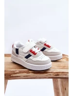 Klasické dětské sportovní boty bílé a Červené Marlin