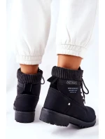 Dámské Turistické Kotníkové Boty Černé Grunders