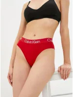 Dámské kalhotky s vysokým pasem QF6718E - XMK - Červená - Calvin Klein