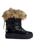 Praktické černé sněhule dámské platforma Praktické černé sněhule dámské platforma