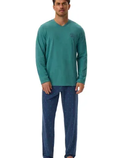 Pánské pyžamo 41906 Joger green - HENDERSON