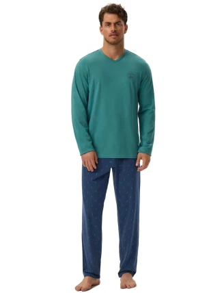Pánské pyžamo 41906 Joger green - HENDERSON