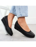 Dámské kožené nazouvací boty černé Rieker L5360-00