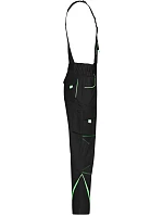 Daiber JN 848 (42-60) Pracovní kalhoty s laclem - Color 02.0848 black/lime green Daiber JN 848 (42-60) Pracovní kalhoty s laclem - Color 02.0848 black/lime green