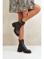 Dámské Botky Na Masivním Podpatku Zateplené Z Přírodní Kůže Černé Vinceza 66682 Dámské Botky Na Masivním Podpatku Zateplené Z Přírodní Kůže Černé Vinceza 66682