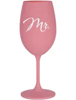 MR. - růžová sklenice na víno 350 ml MR. - růžová sklenice na víno 350 ml