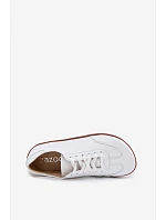 Kožené dámské tenisky Barefoot Zazoo N1243 Bílé Kožené dámské tenisky Barefoot Zazoo N1243 Bílé